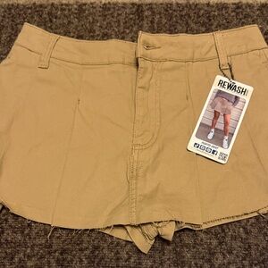Rewash Khaki Women's Pleated Skort Size 3
